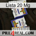 Lista 20 Mg 12